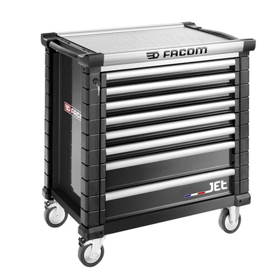 Facom 8 drawer Wheeled Tool Chest, 1005mm x 575mm x 1004mm