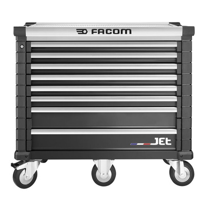 Facom 8 drawer Wheeled Tool Chest, 1035mm x 575mm x 1194mm