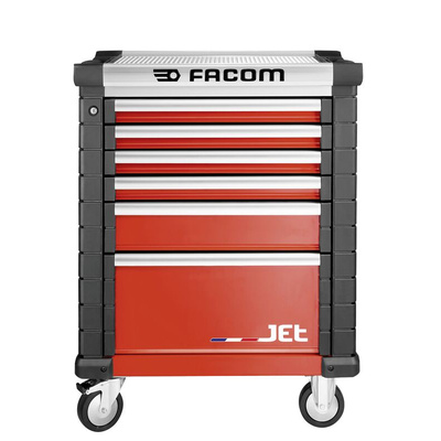 Facom 6 drawer Steel Wheeled