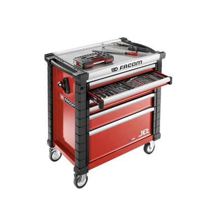 Facom 6 drawer Steel Wheeled Roller Cabinet