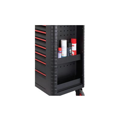 RS PRO 6 drawer Steel Wheeled Tool Chest, 1018mm x 458mm x 746mm