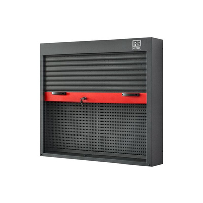 RS PRO Steel Wall Mount Tool Cabinet, 900mm x 215mm x 1140mm