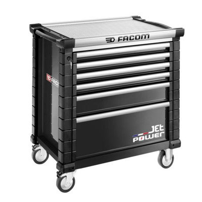 Facom 6 drawer Steel Wheeled Tool Cabinet x 575mm x 1.004m