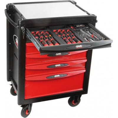 SAM 6 drawer ABS Wheeled Tool Trolley, 1.1m x 560mm x 840mm