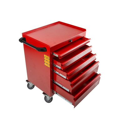 RS PRO 6 drawer Steel Wheeled Tool Chest, 830mm x 630mm x 450mm