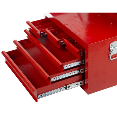 RS PRO 6 drawer Steel Tool Chest, 350mm x 530mm x 340mm