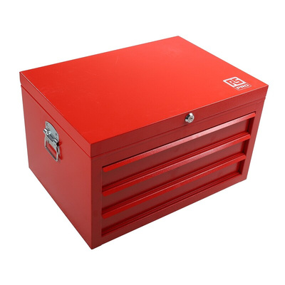 RS PRO 3 drawer Steel Tool Chest, 365mm x 620mm x 440mm