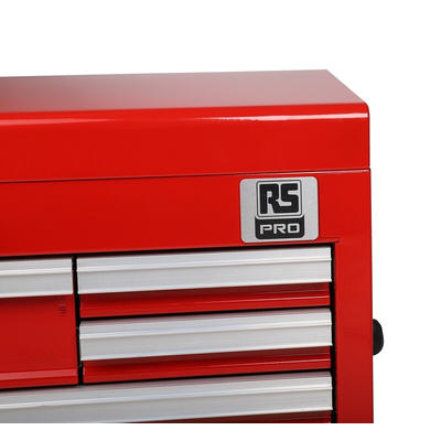 RS PRO 8 drawer Steel Tool Chest, 427mm x 660mm x 307mm