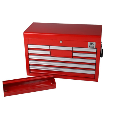 RS PRO 8 drawer Steel Tool Chest, 427mm x 660mm x 307mm