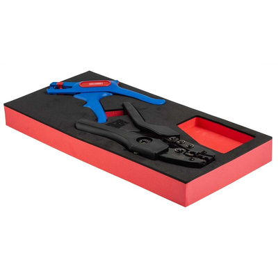 RS PRO 2 Piece Electricians Tool Kit with Foam Inlay