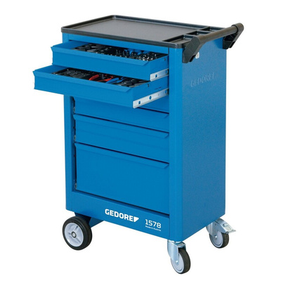 Gedore 6 drawer ABS Wheeled Tool Chest, 930mm x 605mm x 375mm