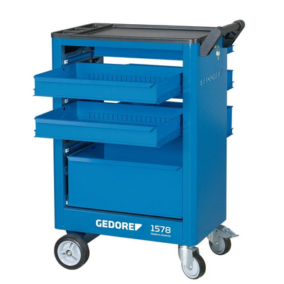 Gedore 6 drawer ABS Wheeled Tool Chest, 930mm x 605mm x 375mm