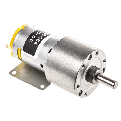 RS PRO Brushed Geared DC Geared Motor, 7.9 W, 6 → 15 V dc, 9 Ncm, 617 rpm, 6mm Shaft Diameter