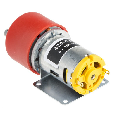 RS PRO Brushed Geared DC Geared Motor, 7.98W, 12 V dc, 59 Ncm, 20 rpm, 6mm Shaft Diameter