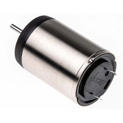 Portescap Brushed DC Motor, 3.8 W, 12 V dc, 7.3 mNm, 5900 rpm, 2mm Shaft Diameter