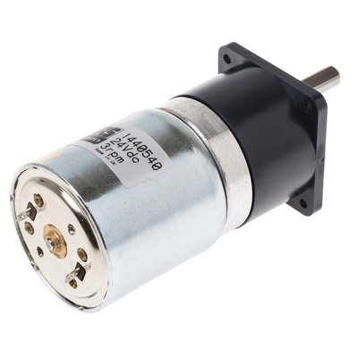 RS PRO Brushed Geared DC Geared Motor, 24 V dc, 70 Ncm, 6 rpm, 5.5mm Shaft Diameter