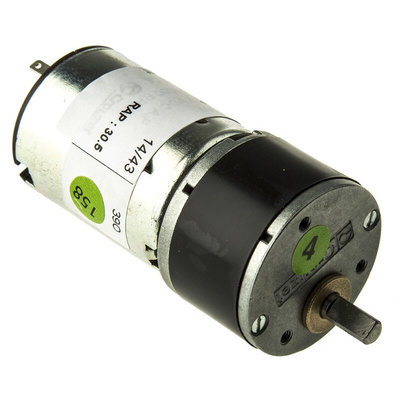 Crouzet Brushed Geared DC Geared Motor, 3 W, 12 V dc, 50 Ncm, 140 rpm, 5mm Shaft Diameter