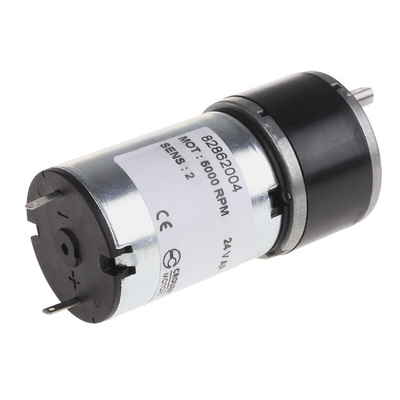 Crouzet Brushed Geared DC Geared Motor, 3 W, 24 V dc, 50 Ncm, 440 rpm, 5mm Shaft Diameter