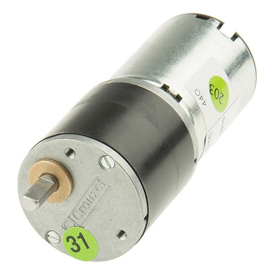 Crouzet Brushed Geared DC Geared Motor, 3 W, 24 V dc, 50 Ncm, 1.5 rpm, 5mm Shaft Diameter