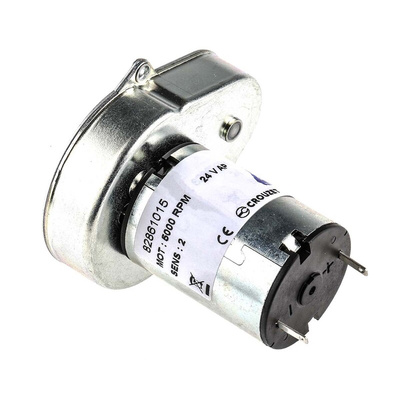 Crouzet Brushed Geared DC Geared Motor, 3 W, 24 V dc, 50 Ncm, 430 rpm, 4mm Shaft Diameter