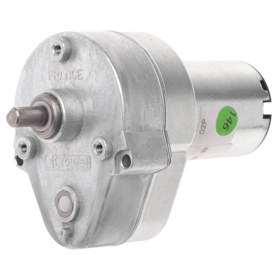 Crouzet Brushed Geared DC Geared Motor, 3 W, 12 V dc, 2 Nm, 54 rpm, 6mm Shaft Diameter