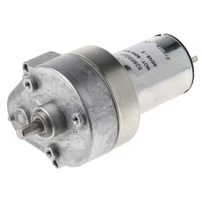 Crouzet Brushed Geared DC Geared Motor, 3 W, 12 V dc, 2 Nm, 27 rpm, 6mm Shaft Diameter