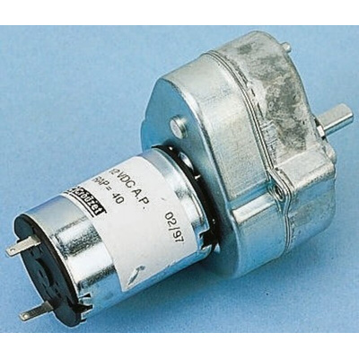Crouzet Brushed Geared DC Geared Motor, 3 W, 12 V dc, 2 Nm, 7 rpm, 6mm Shaft Diameter