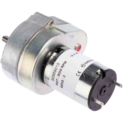 Crouzet Brushed Geared DC Geared Motor, 3 W, 12 V dc, 2 Nm, 2.9 rpm, 6mm Shaft Diameter