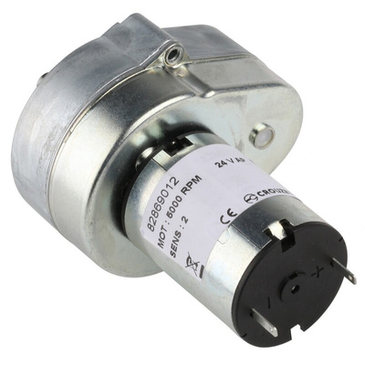 Crouzet Brushed Geared DC Geared Motor, 3 W, 24 V dc, 2 Nm, 54 rpm, 6mm Shaft Diameter