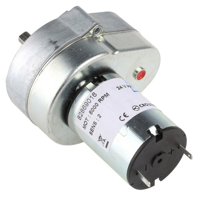 Crouzet Brushed Geared DC Geared Motor, 3 W, 24 V dc, 2 Nm, 2.9 rpm, 6mm Shaft Diameter