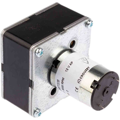Crouzet Brushed Geared DC Geared Motor, 3 W, 12 V dc, 5 Nm, 8 rpm, 8mm Shaft Diameter