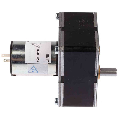 Crouzet Brushed Geared DC Geared Motor, 3 W, 12 V dc, 5 Nm, 8 rpm, 8mm Shaft Diameter