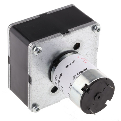 Crouzet Brushed Geared DC Geared Motor, 3 W, 24 V dc, 5 Nm, 34 rpm, 8mm Shaft Diameter