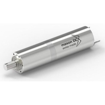 Maxon Brushed Geared DC Geared Motor, 71.7 W, 24 V dc, 0.91 mNm, 9690 rpm, 10700 rpm, 3mm Shaft Diameter