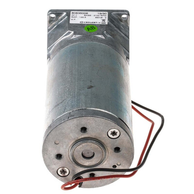 Crouzet Brushed Geared DC Geared Motor, 27 W, 24 V dc, 5 Nm, 14 rpm, 8mm Shaft Diameter