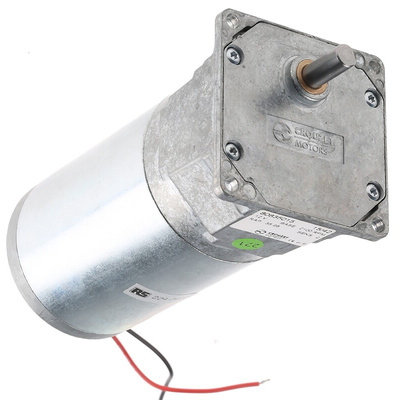 Crouzet Brushed Geared DC Geared Motor, 27 W, 12 V dc, 5 Nm, 47 rpm, 8mm Shaft Diameter