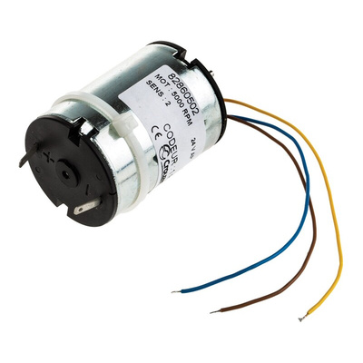 Crouzet Brushed DC Motor, 3.9 W, 24 V dc, 7.7 mNm, 3700 rpm, 2mm Shaft Diameter