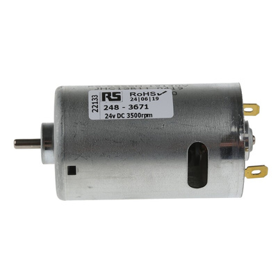 Mellor Electric Brushed DC Motor, 24 V dc, 10 Ncm, 3500 rpm