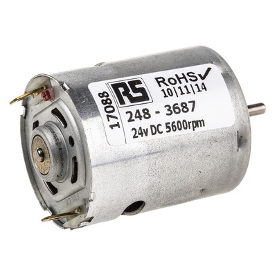 Mellor Electric Brushed DC Motor, 24 V dc, 2.3 Ncm, 5600 rpm