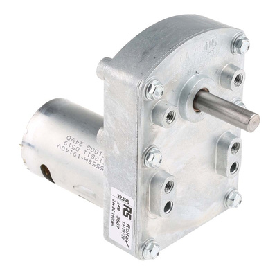 Mellor Electric Geared DC Geared Motor, 24 V dc, 2 Nm, 160 rpm, 8mm Shaft Diameter