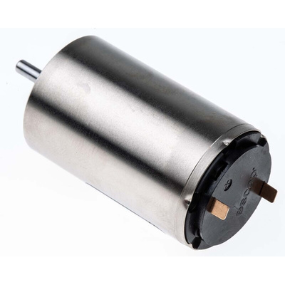 Portescap Brushed DC Motor, 5.75 W, 12 V dc, 17.3 mNm, 4700 rpm, 3mm Shaft Diameter