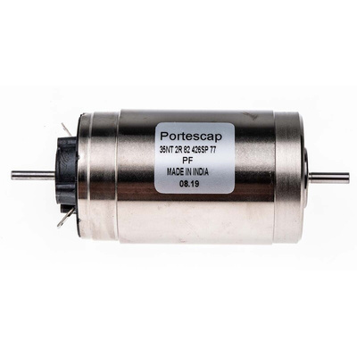 Portescap Brushed DC Motor, 102 W, 32 V, 115 mNm, 5900 rpm, 3mm Shaft Diameter