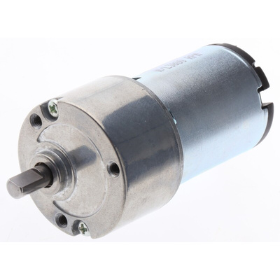 RS PRO Geared DC Geared Motor, 12 V dc, 10 Ncm, 180 rpm, 5mm Shaft Diameter