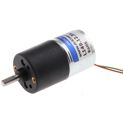 Micromotors Brushed Geared DC Geared Motor, 12 V dc, 20 Ncm, 5 rpm, 4mm Shaft Diameter