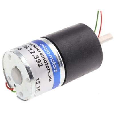 Micromotors Brushed Geared DC Geared Motor, 12 V dc, 20 Ncm, 5 rpm, 4mm Shaft Diameter
