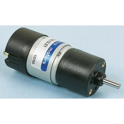 Micromotors Geared DC Geared Motor, 7.2 W, 12 V dc, 10 Ncm, 235 rpm, 4mm Shaft Diameter