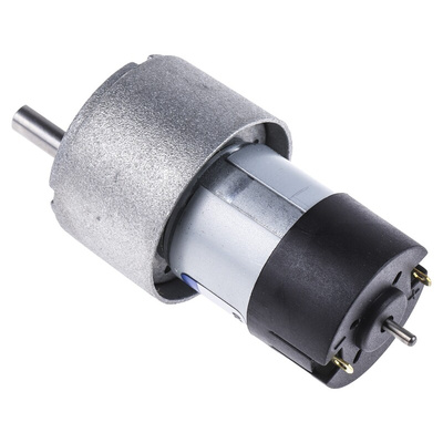 Micromotors Geared DC Geared Motor, 8 W, 12 V dc, 20 Ncm, 210 rpm, 6mm Shaft Diameter