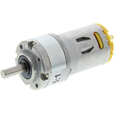 RS PRO Brushed Geared DC Geared Motor, 7.92 W, 12 V dc, 13 Ncm, 1974 rpm, 6mm Shaft Diameter