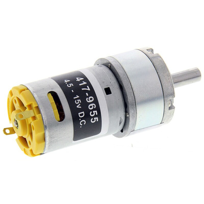 RS PRO Brushed Geared DC Geared Motor, 7.92 W, 12 V dc, 13 Ncm, 1974 rpm, 6mm Shaft Diameter