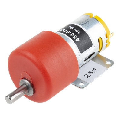 RS PRO Brushed Geared DC Geared Motor, 7.92 W, 12 V dc, 5 Ncm, 3948 rpm, 6mm Shaft Diameter